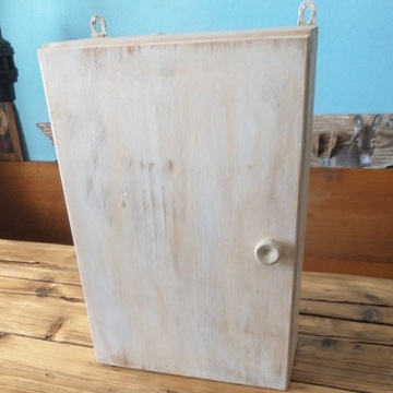 Antyczna szafka drewniana typu apteczka 46 x 30  