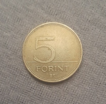 Forint 5 Węgry 2007 rok BP.