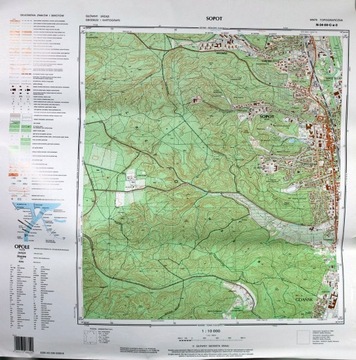Mapa topograf 1:10 000 Jabłkowo, Jagatowo i inne
