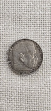 2 REICHSMARK 1936 SREBRO SWASTYKA 