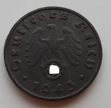 NIEMCY 1 Reichspfennig 1943  A - Zn