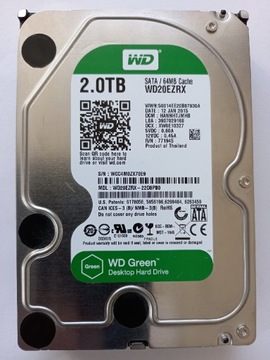 Dysk 2TB WD20EZRX SATA 3,5" 5400RPM