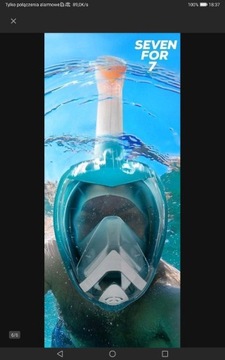 Maska do pływania pełnotwarzowa snorkelingu Nowa