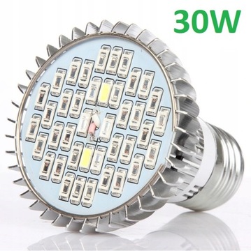 ŻARÓWKA DO UPRAWY ROŚLIN 30W E27 NIE HPS 40LED !! 