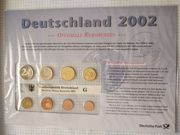 G Niemcy 2002G zest. monet znaczki Mi. 54,80€ +FDC