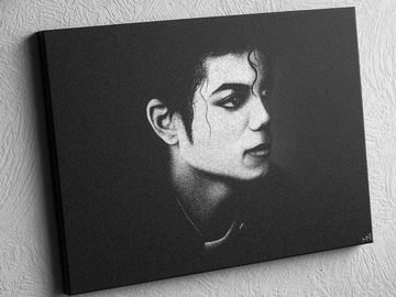 Michael Jackson Ręcznie grawerowany obraz Grawer