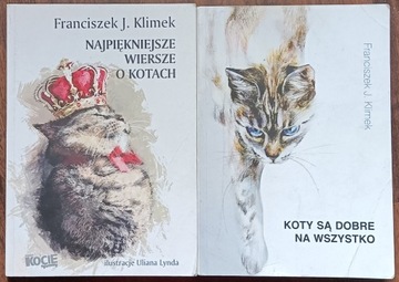 Franciszek Klimek Koty 2 książki autografy 