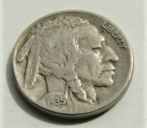 5 cent 1935 S  five cents Indianin Bizon 