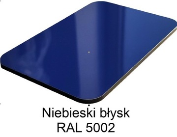płyta kompozytowa dibond Niebieski błysk RAL5002