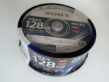 3x Blu-ray Sony BD-R XL BDXL 128GB do nadruku