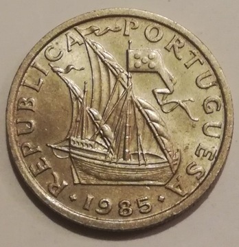 2,5 escudo Portugalia statek 1985 ostatni rok