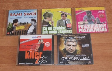 6 sztuk płyt zestaw filmów polskich DVD