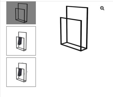 Wieszak na ręczniki stojący loft