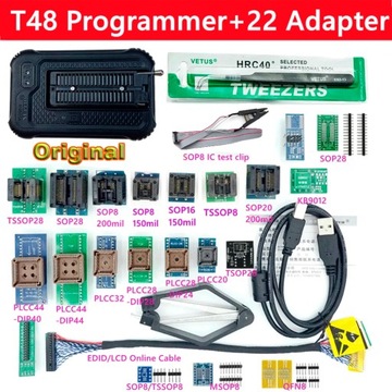 Programator T48 XGecu + 22 adaptery (NOWY)