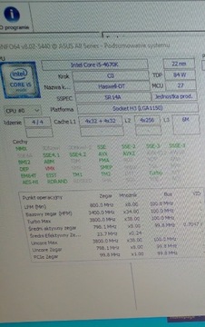 płyta główna Asus H87M-E z procesorem Intel core i5 4670k