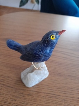 Figurka ptaszka  na bryle soli