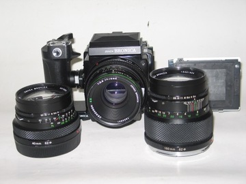 BRONICA ETRSI + OB. 75/2,8+OB. 40/4+OB. 150/3,5 +.