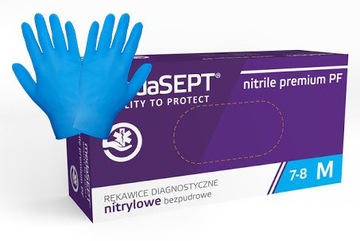 Meda SEPT Rękawice diagnostyczne nitrylowe bezpudr