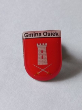 Herb gmina Osiek przypinka pin odznaka wpinka