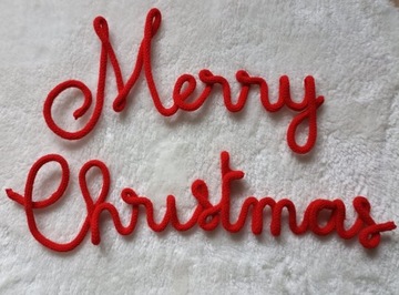 Napis świąteczny, ozdoba na ścianę,Merry Christmas