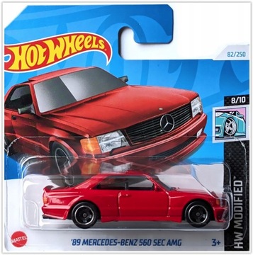 Hot wheels 89 Mercedes-Benz 560 SEC AMG HW MODIFIED 8/10