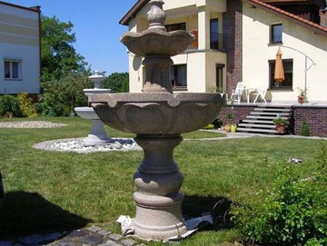 Fontanna granitowa ogrodowa dekoracyjna do ogrodu