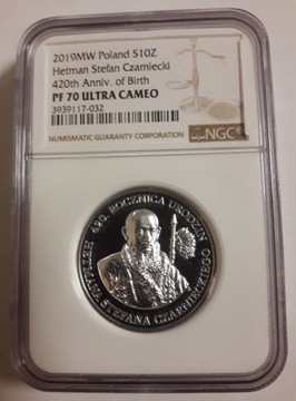 10 zł 420 r. urodzin Czarnieckiego NGC PF 70