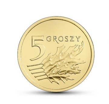 5 groszy 2017 mennicza z woreczka