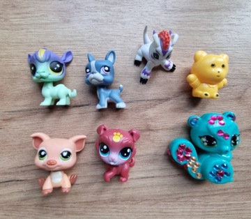 Figurki LPS pies świnka wielbłąd Littlest Pet Shop