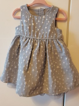 Sukienka z tiulem H&M, 6-9 m-cy, 74