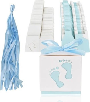 Pudełka 50 szt  na cukierki  Baby shower Chrzest