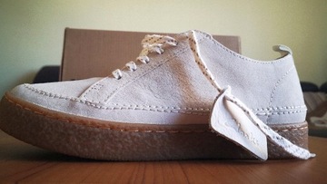 Clarks Barleigh Lace buty skórzane białe 38 NOWE