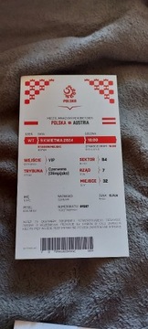 Bilet Kolekcjonerski Polska - Austria
