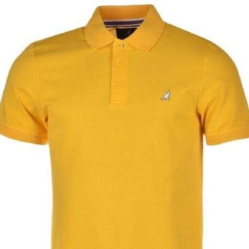 Polo koszulka Kangol z UK Yellow rozm. Fit M = S