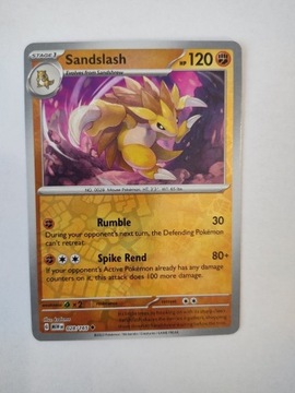 Sandslash 028/165 Reverse Holo - Pokemon 151