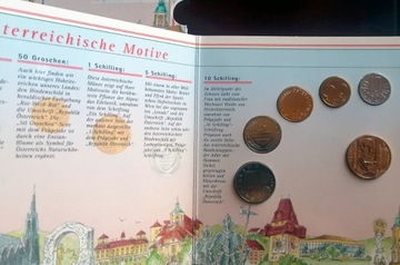 Kolekcja austriackich monet 1996