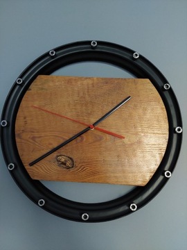 Zegar ścienny zegar wieszany ze starej belki loft 