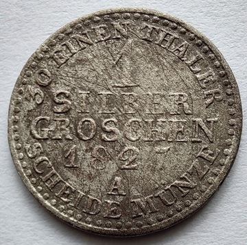 NIEMCY PRUSY 1 Silber Groschen 1827A ŁADNA