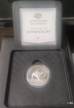 1$ z 2021r. Outback Majesty silver proof Ag999