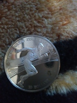 10 dollars  1990 COOK ISLANDS  srebro 
