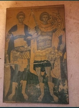 Obraz dwaj święci wojownicy Grecja 