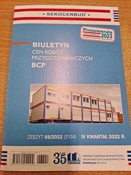 Sekocenbud BCP Biuletyn cen rob. przygotow. 4/2022