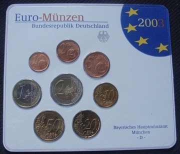 NIEMCY - Euro - Munzen 2003 D