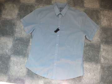 koszula męska SMOG XL niebieska NOWA 120cm