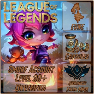 Konto League of Legends LoL 30 LVL EUNE 20+ Kapsuł