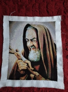 Obraz wyszywany- Święty ojciec Pio