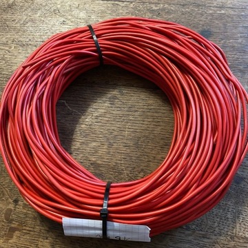 Przewód LgY 1,5mm 0,70zł/mb czerwony 450/750V 4m 