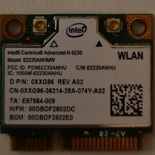 Modem Wlan do dell. Model 62230ANHU