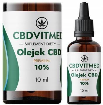 OLEJEK KONOPNY CBD 10% CERTYFIKOWANY PREMIUM