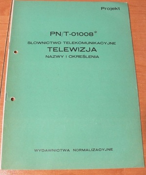 SŁOWNICTWO TELEKOMUNIKACYJNE TELEWIZJA